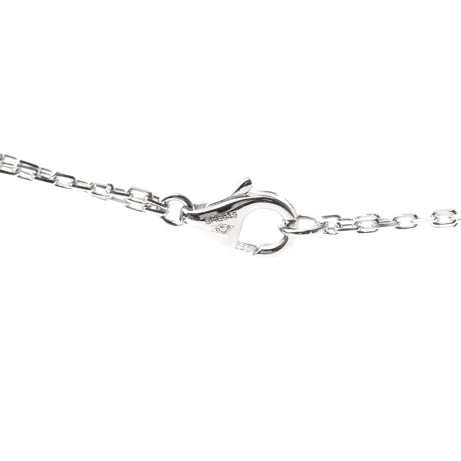 Cartier 18K White Gold 2 Diamond LOVE Necklace 4 of 8