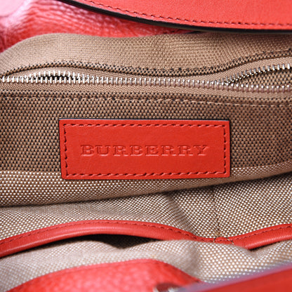Burberry Grainy Calfskin House Check Medium Maidstone Red 5 of 15