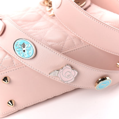Christian Dior Lambskin Cannage Small Lucky Badges My Lady Dior Pink 15 of 15