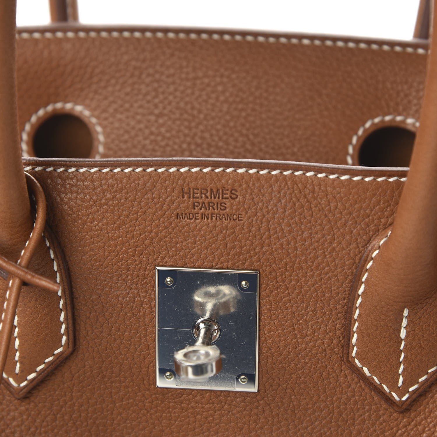 Hermes Natural Barenia Faubourg Birkin 30 Fauve 8 of 10