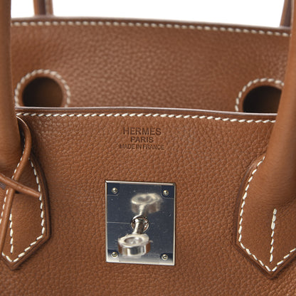 Hermes Natural Barenia Faubourg Birkin 30 Fauve 8 of 10