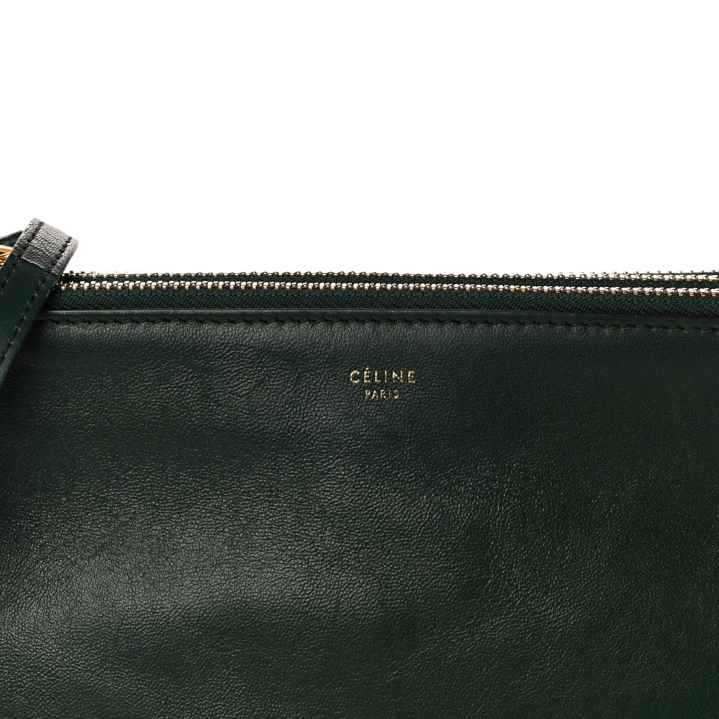 Lambskin Small Trio Crossbody Bag Dark Green