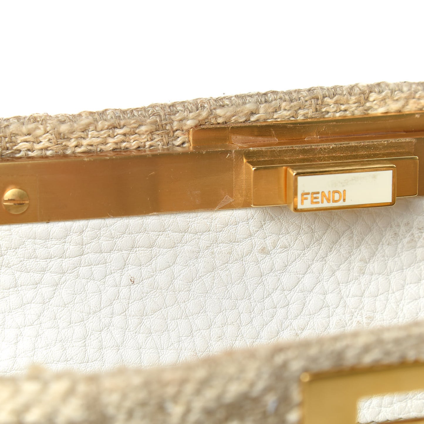 Corda Zucca Large Peekaboo Iconic Satchel White
