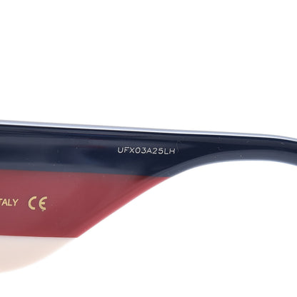 Gucci Acetate Oversized Rectangle Frame Web Sunglasses GG 0275/S Tortoise 6 of 10