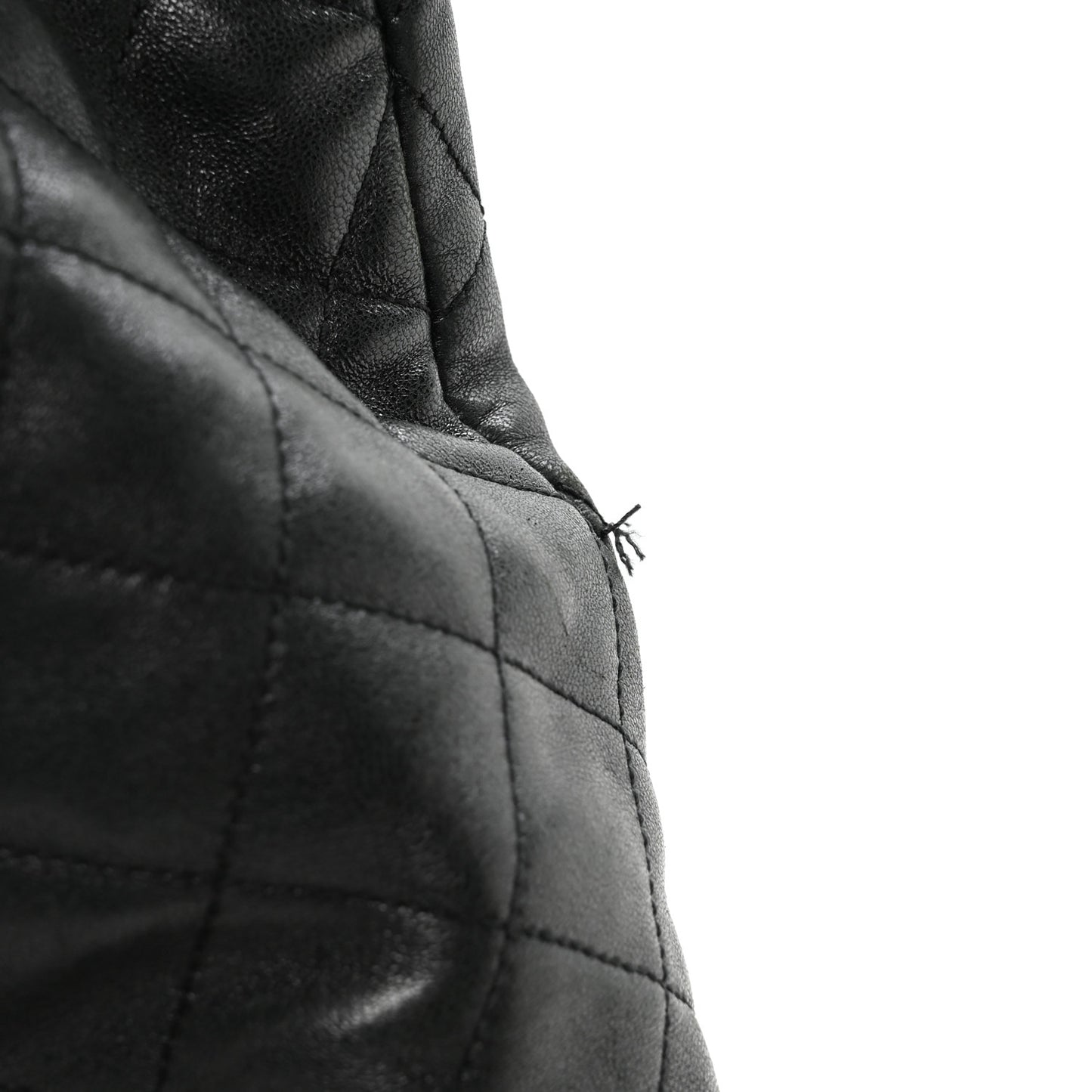 Lambskin Quilted Maxi Icare Shopping Tote Black