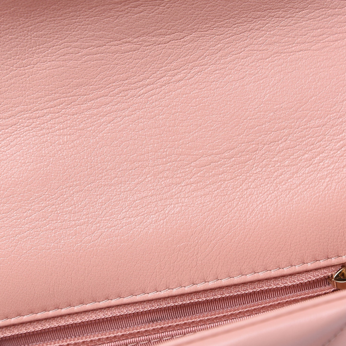 Goatskin Quilted Medium 19 Flap Light Pink