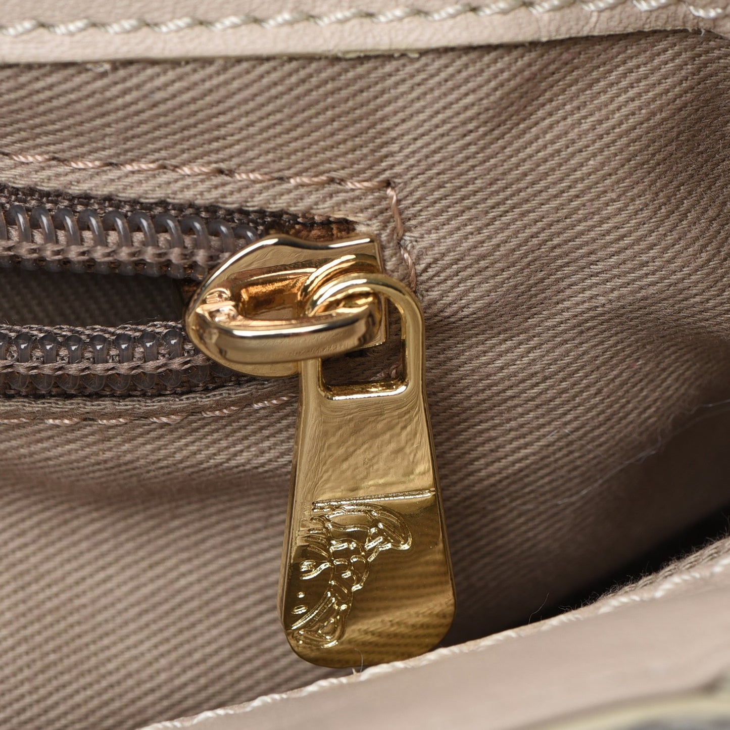 Python Embossed Satchel Beige Black