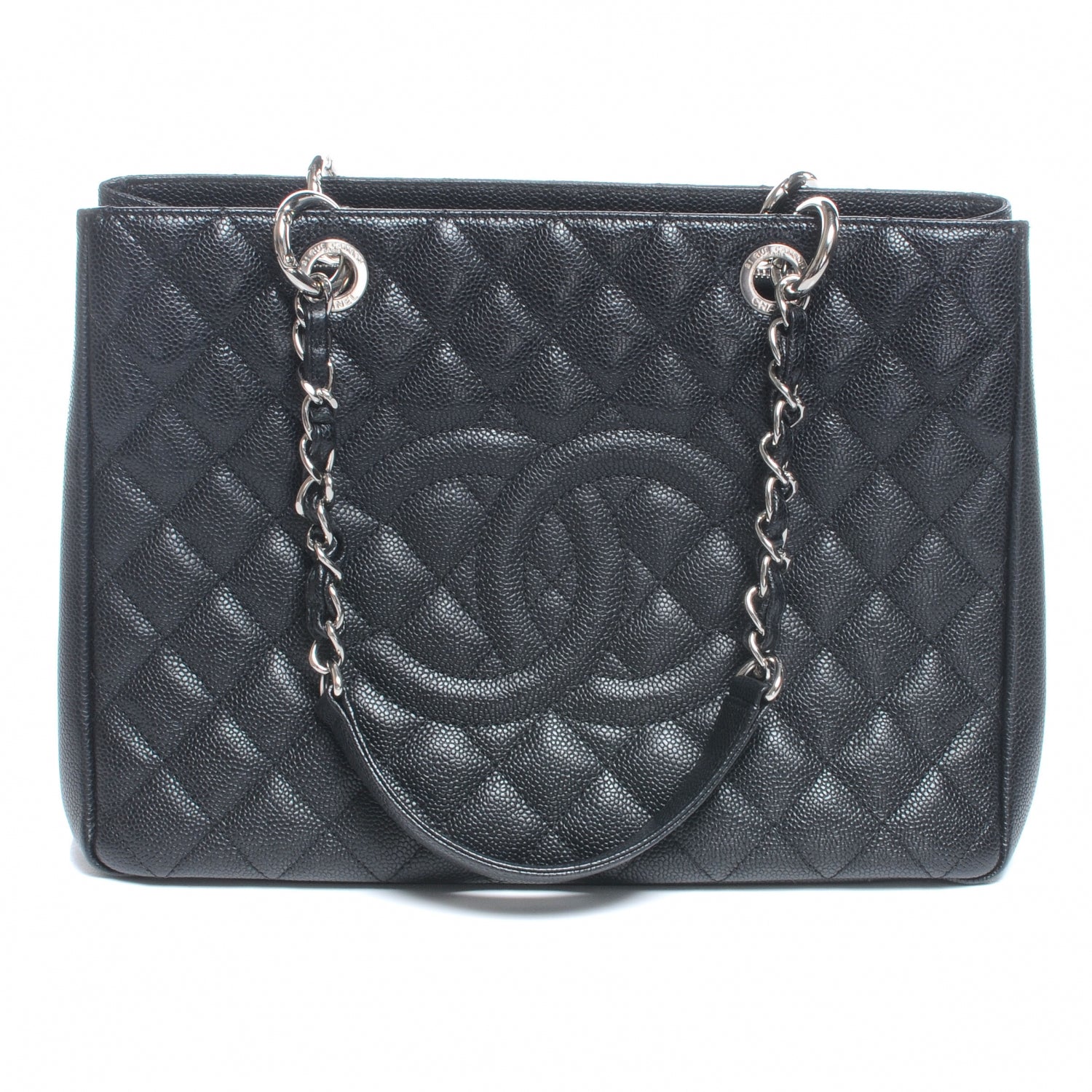 Chanel Caviar Quilted Grand Shopping Tote GST Black 1 of 7