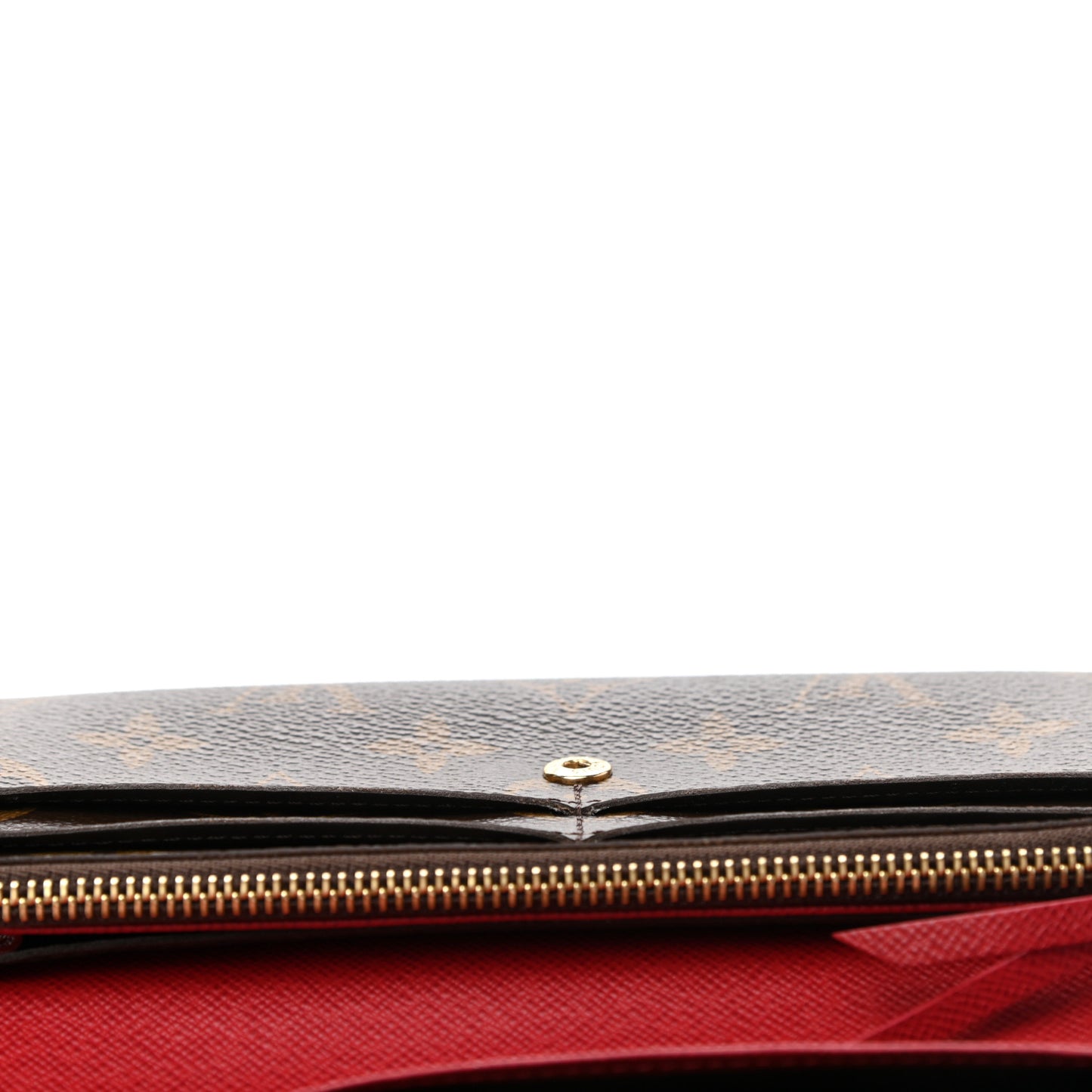 Monogram Emilie Wallet Red
