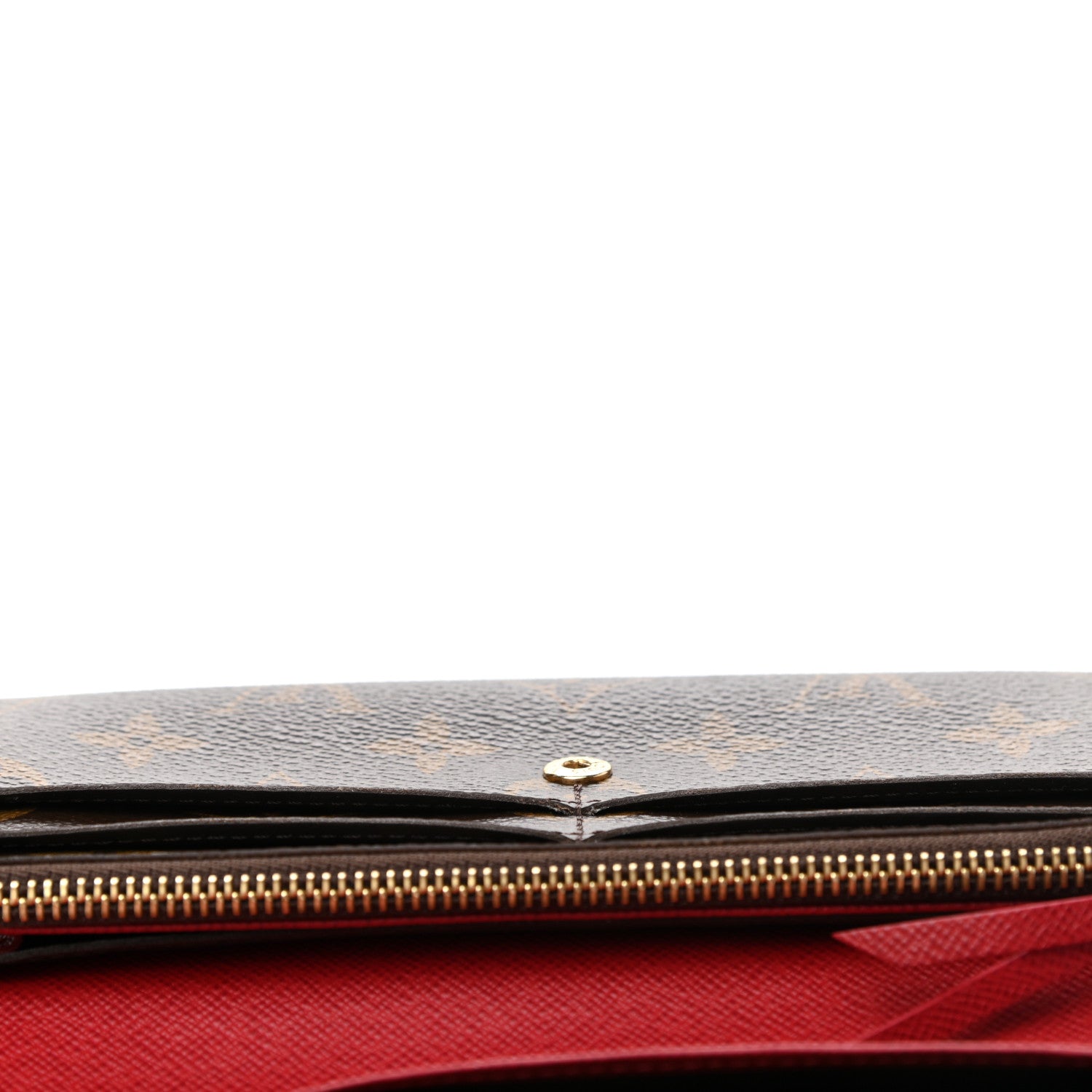 Louis Vuitton Monogram Emilie Wallet Red 10 of 10