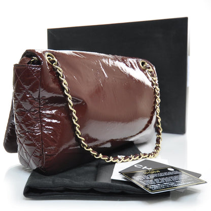 Chanel Vinyl Rock and Chain Medium Flap Bordeaux 2 of 12