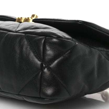 Chanel Lambskin Quilted Medium Chanel 19 Flap Black 10 of 12