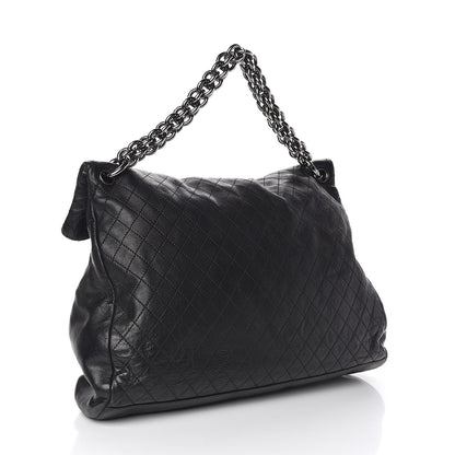 Chanel Lambskin Quilted New Lock Flap Black 3 of 10