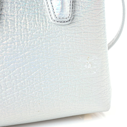 MCM Calfskin Pearls Studded Mini Milla Tote White Flake 14 of 15