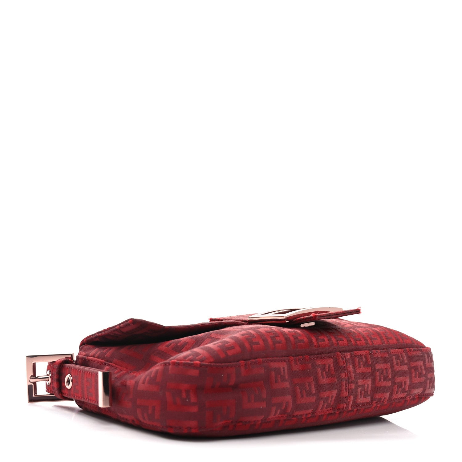 Fendi Zucchino Baguette Rosso 4 of 10