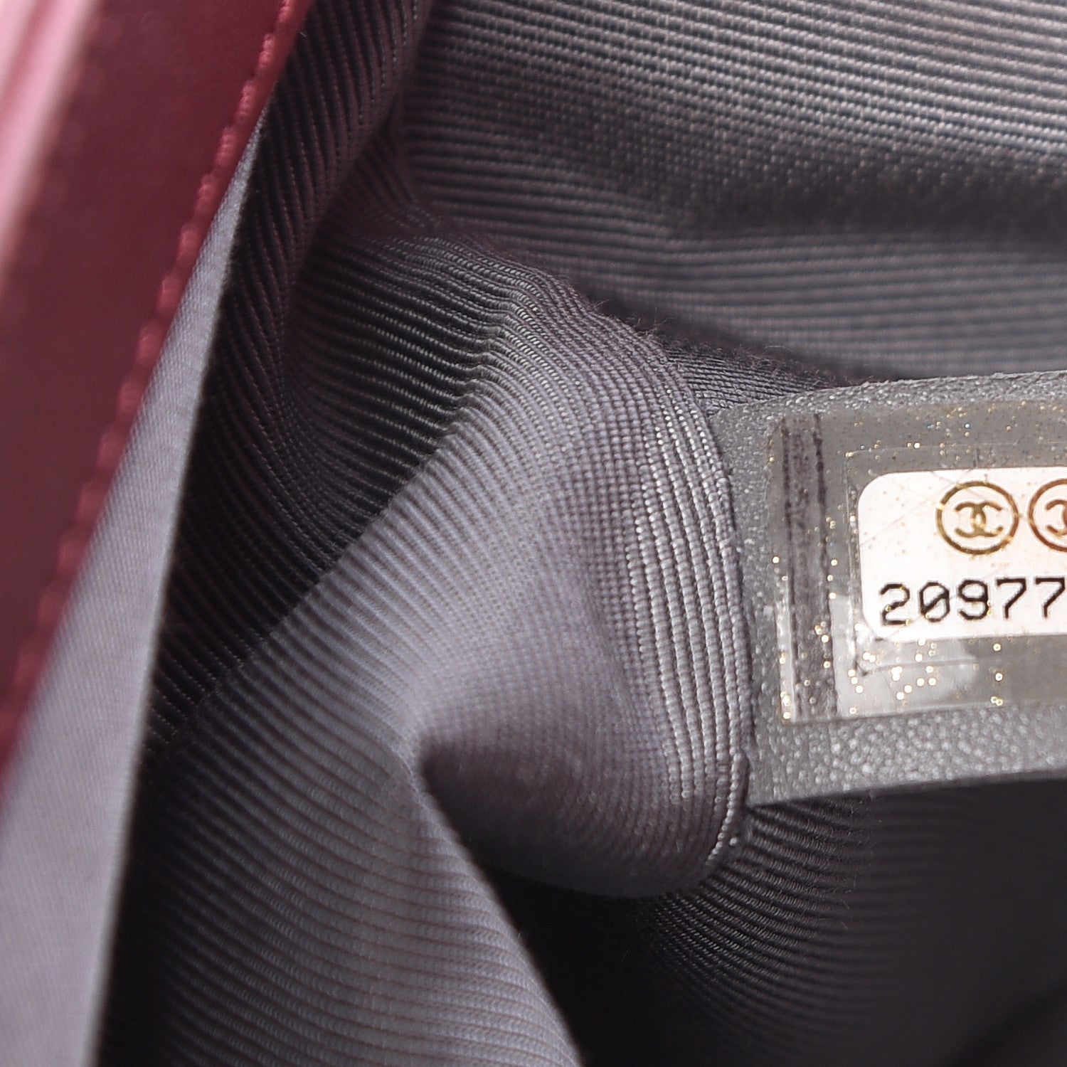 Chanel Calfskin Chevron Quilted Medium Boy Flap Dark Red 7 of 18