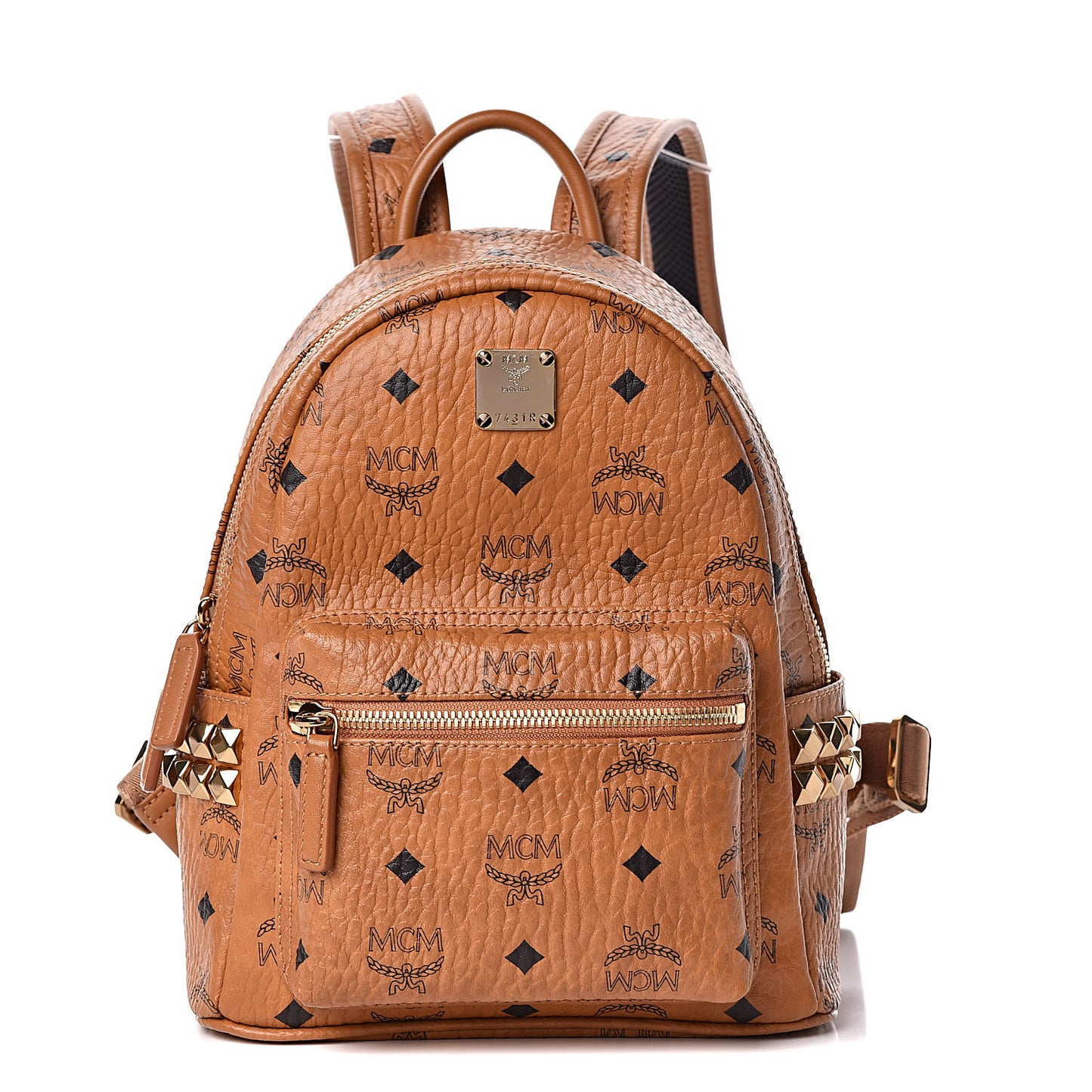 Visetos Side Stud Mini Stark Backpack Cognac