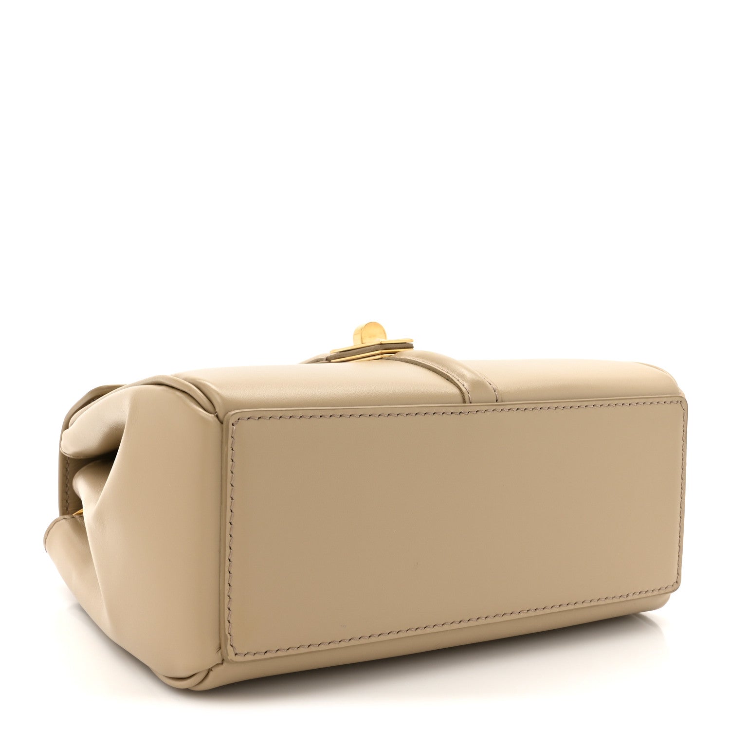 Celine Satinated Calfskin Mini 16 Top Handle Bag Beige 3 of 12
