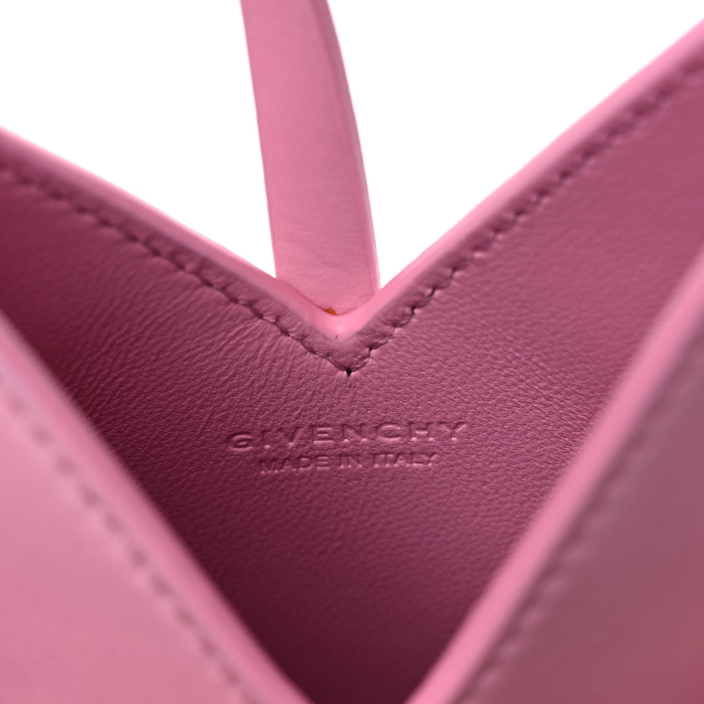 Calfskin Mini Cut Out Phone Crossbody Pouch Pink