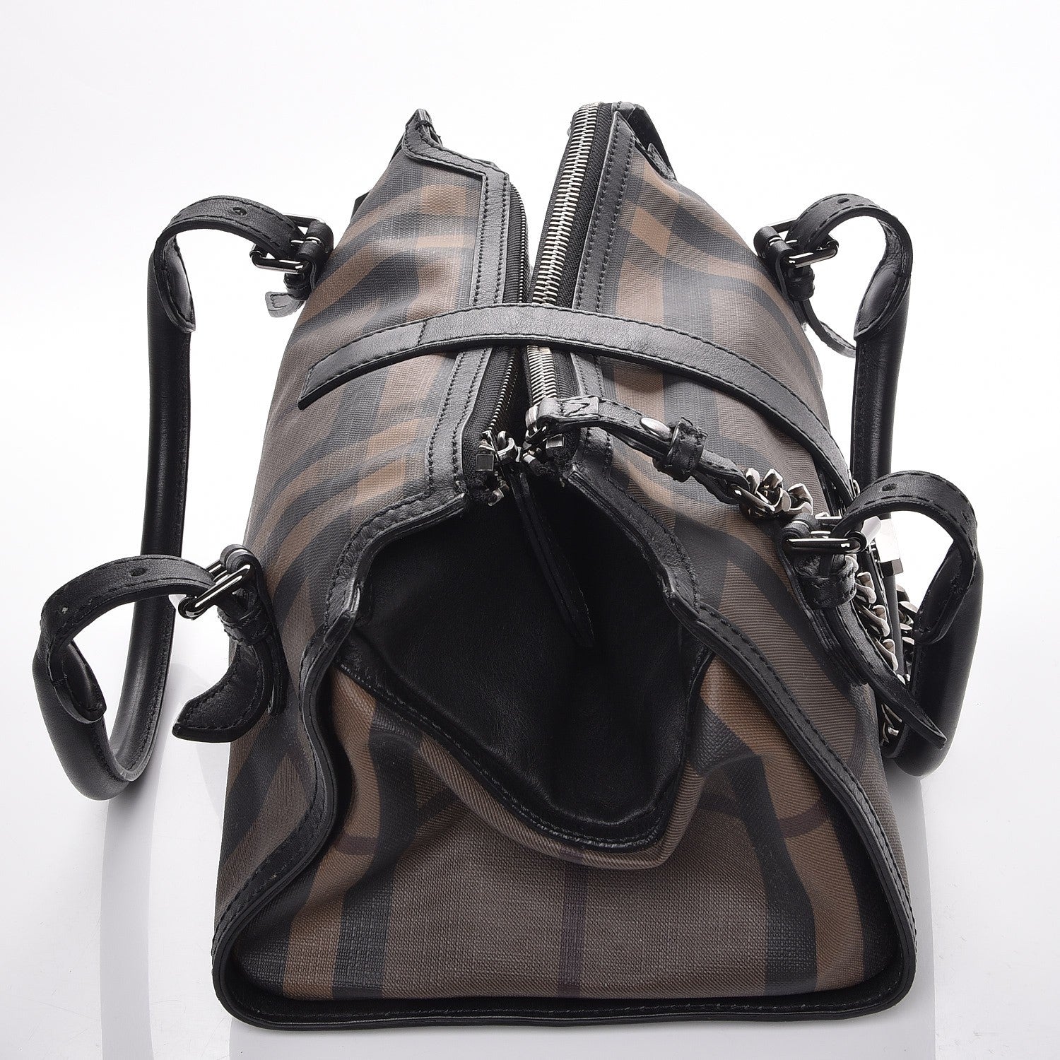 Burberry Smoked Check Small Chain Bag Black 5 of 12