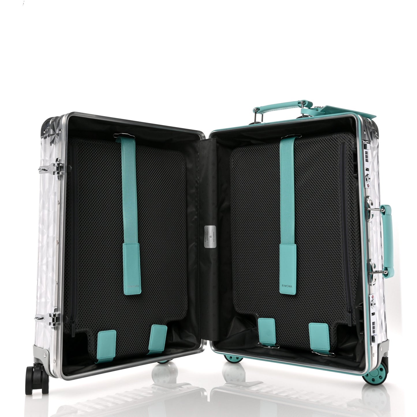 X TIFFANY Aluminum Classic Cabin Luggage Silver