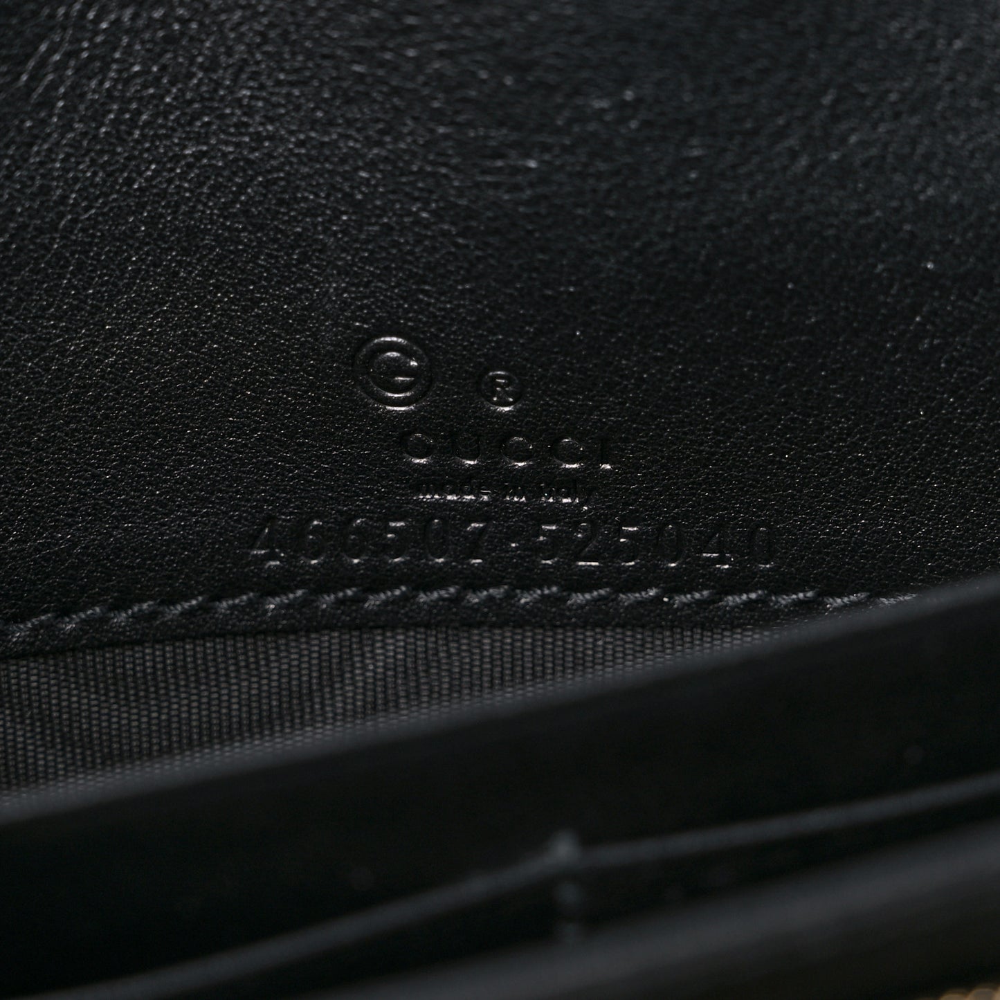 Microguccissima Crossbody Wallet Black