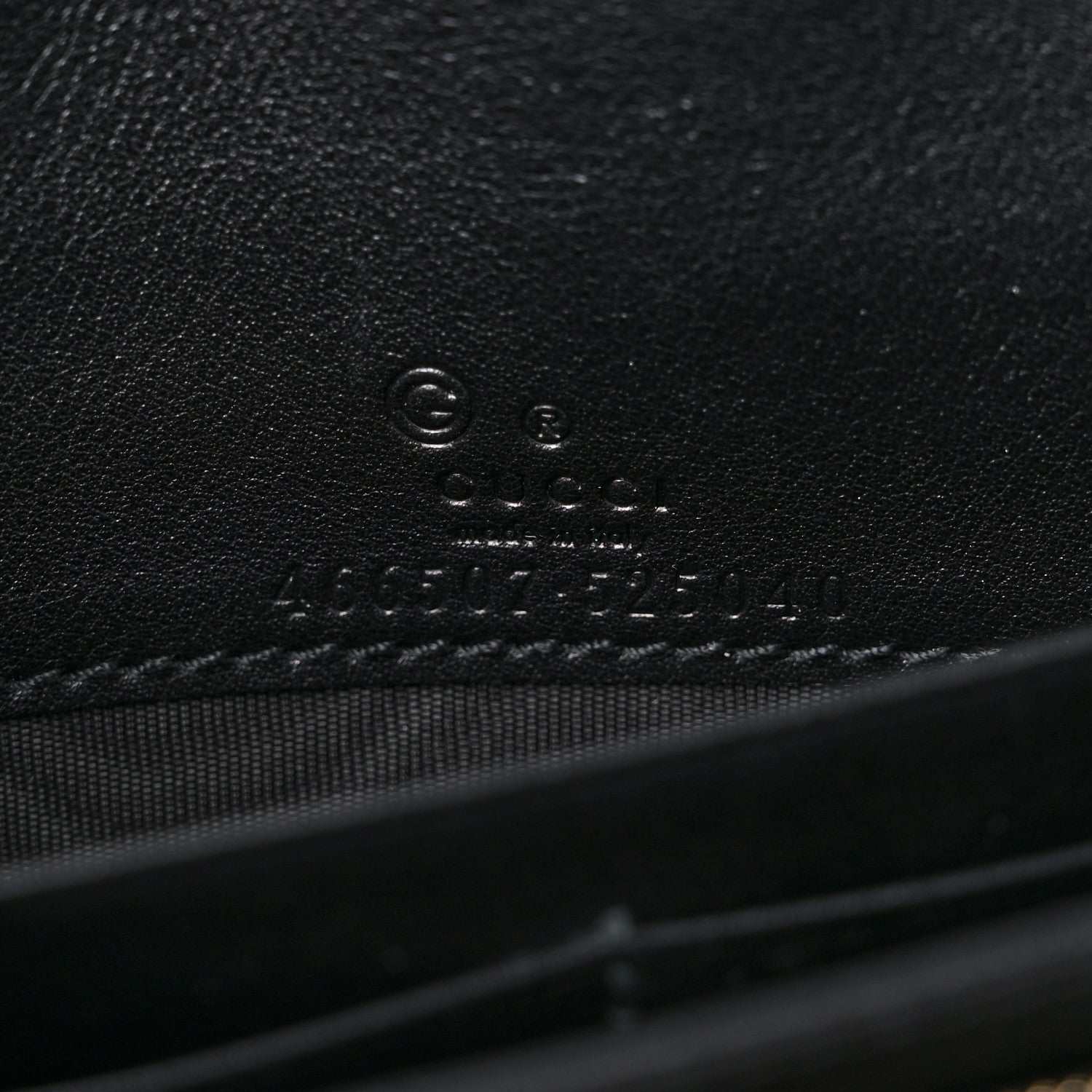 Gucci Microguccissima Crossbody Wallet Black 6 of 9