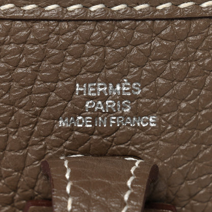 Hermes Taurillon Clemence Amazone Evelyne TPM Etoupe Bleu Indigo 6 of 11