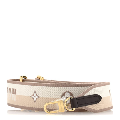 Louis Vuitton Jacquard Speedy Bandouliere 20 Shoulder Strap Beige Brown 1 of 6