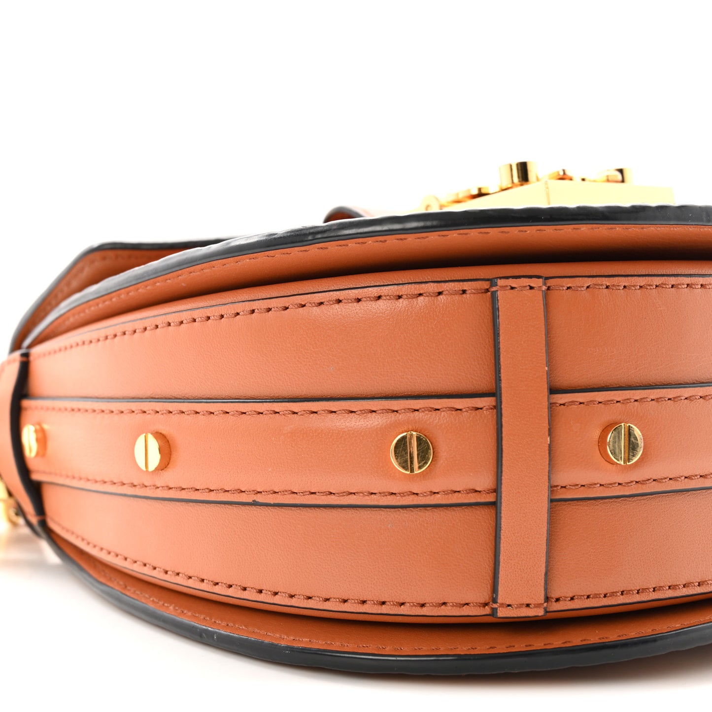 Visetos Small Patricia Saddle Bag Cognac