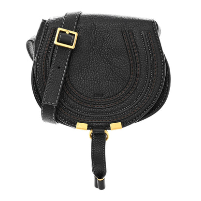 Chloe Calfskin Mini Marcie Round Crossbody Bag Black 1 of 10