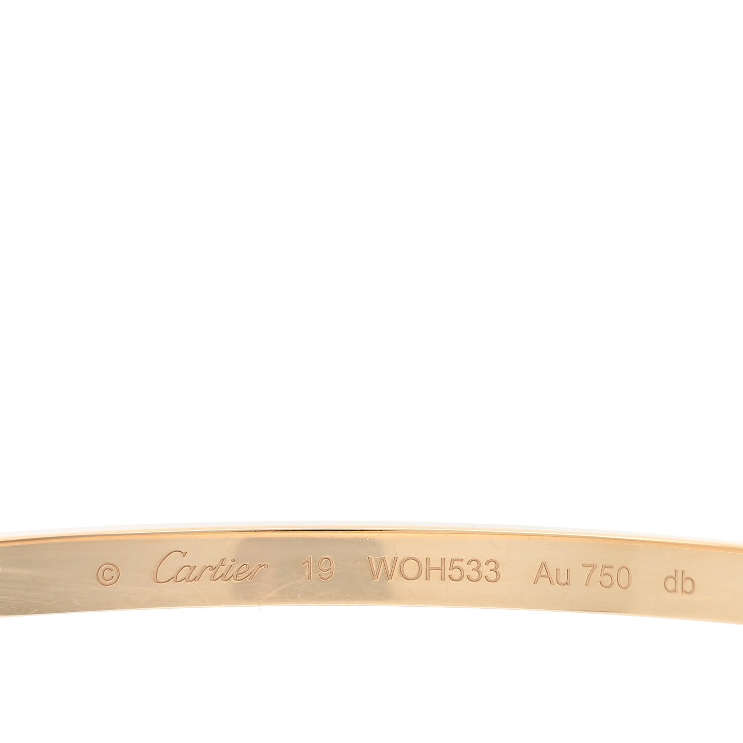 Cartier 18K Yellow Gold Small LOVE Bracelet 19 5 of 12