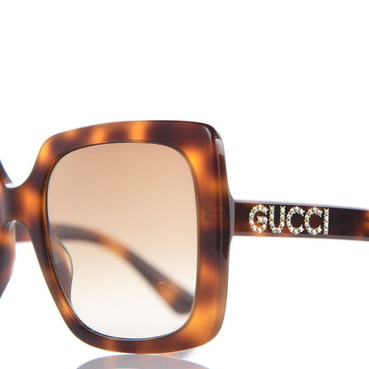 Gucci Crystal Square Frame Sunglasses GG0418S Tortoiseshell 5 of 8
