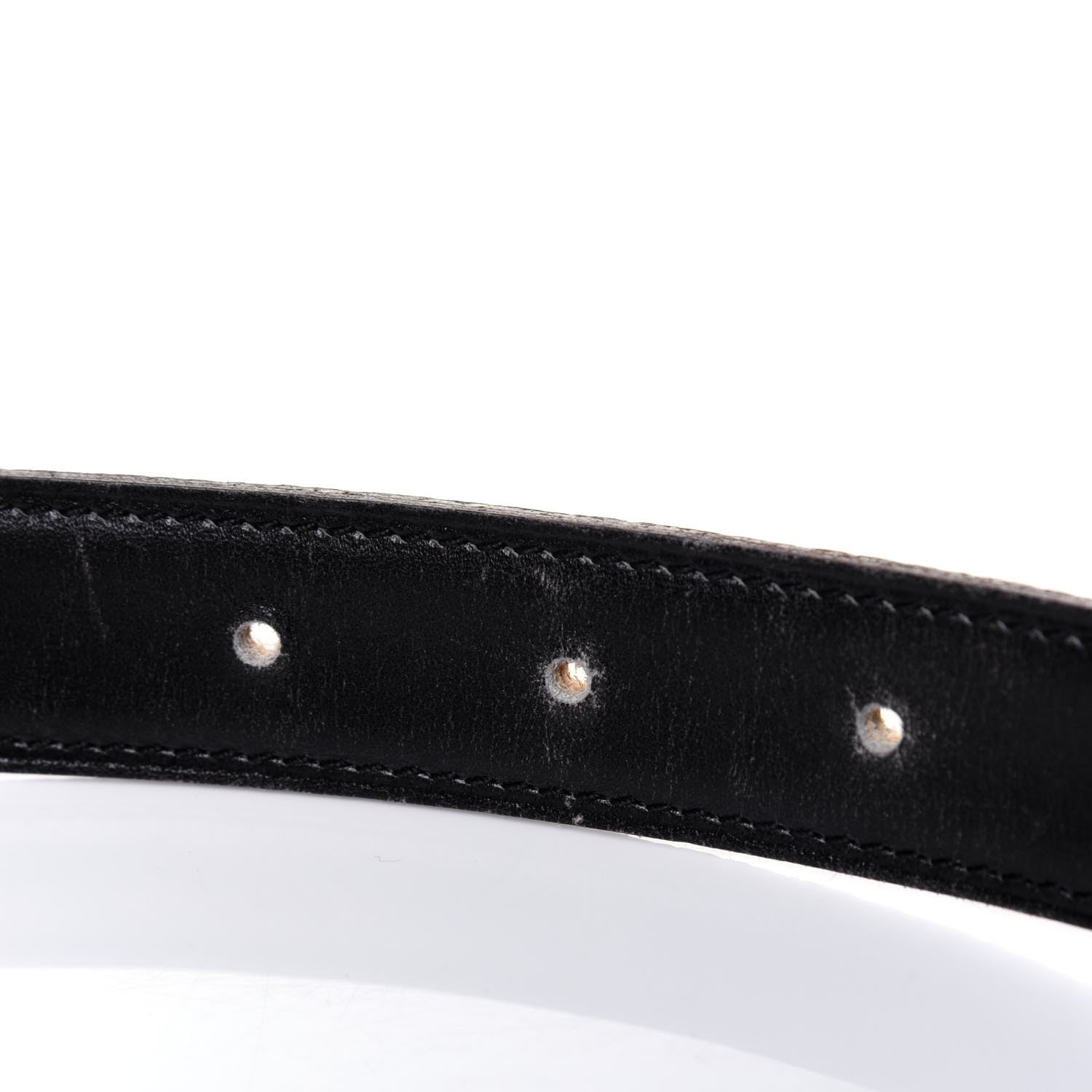 Hermes Box Togo 24mm Mini Constance H Belt 80 Black Gold 5 of 15