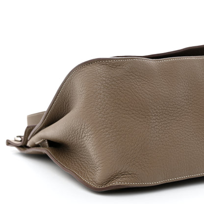 Hermes Taurillon Clemence Jypsiere 37 Etoupe 9 of 12