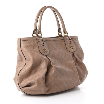 Gucci Guccissima Large Scarlett Stud Tote Dusty Rose 3 of 17