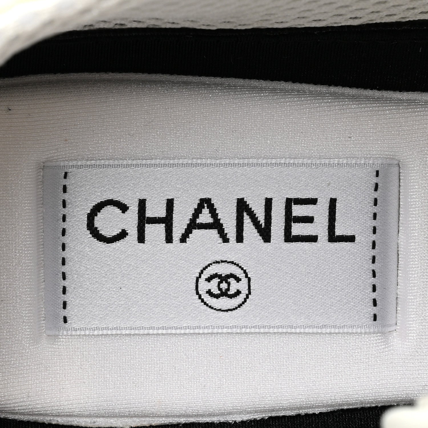 Chanel Calfskin Suede Crystal Womens CC Sneakers 40 White 8 of 9