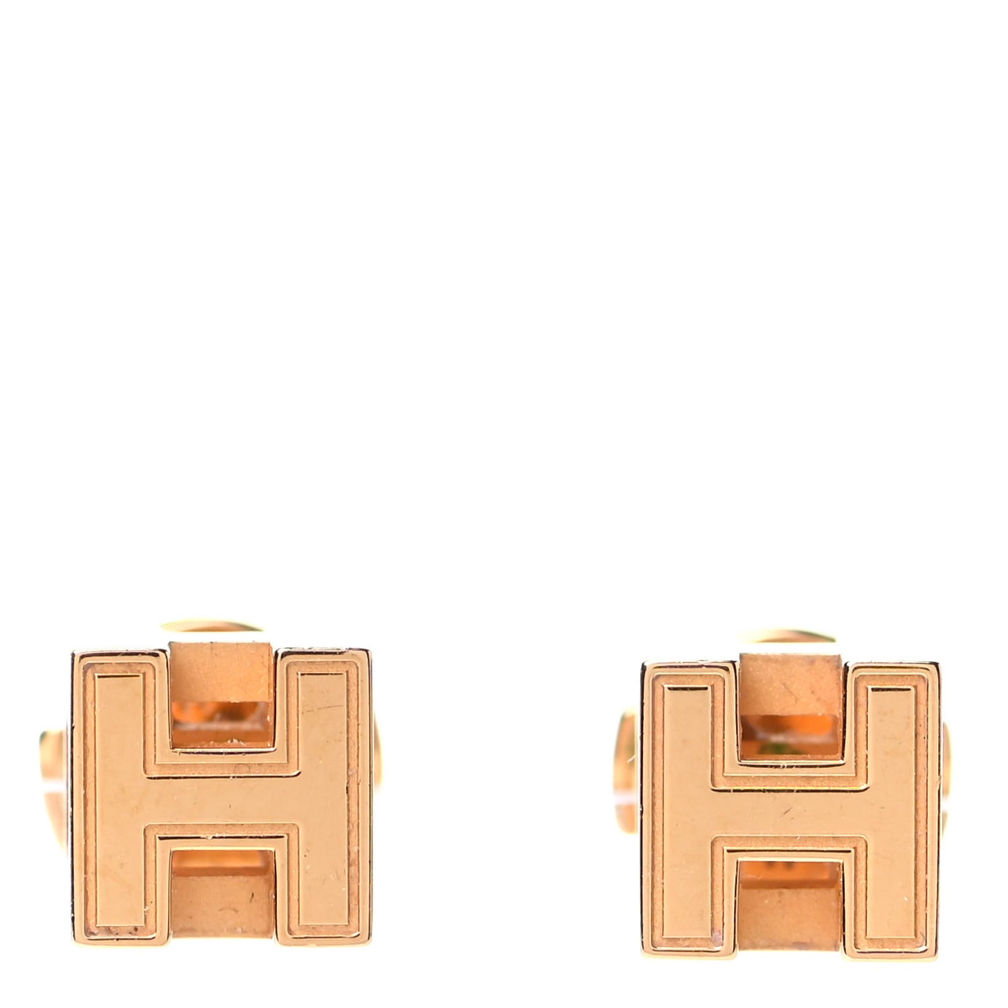 Gold Plated Cage d'H Earrings