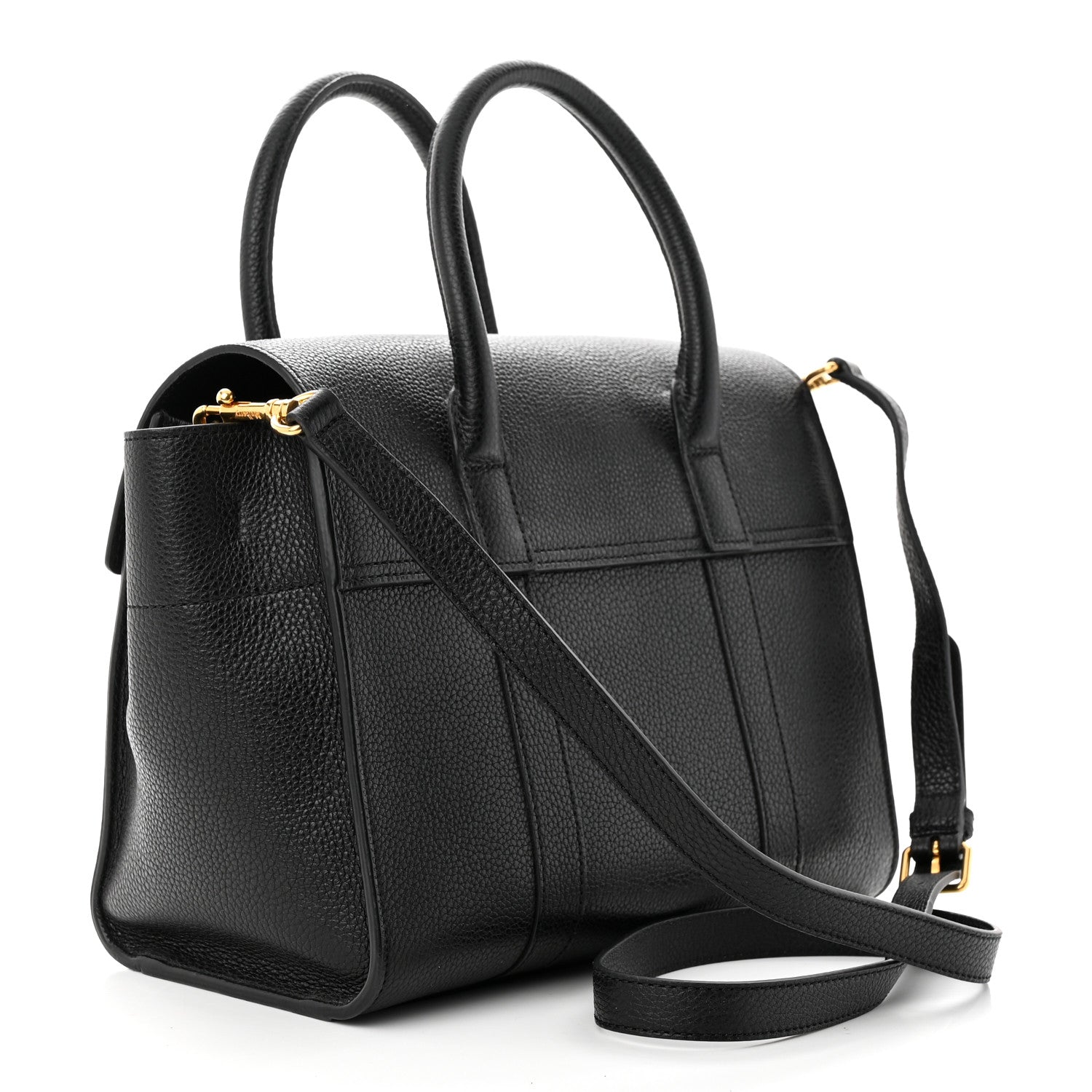 Mulberry Classic Grain Small New Bayswater Black 3 of 10