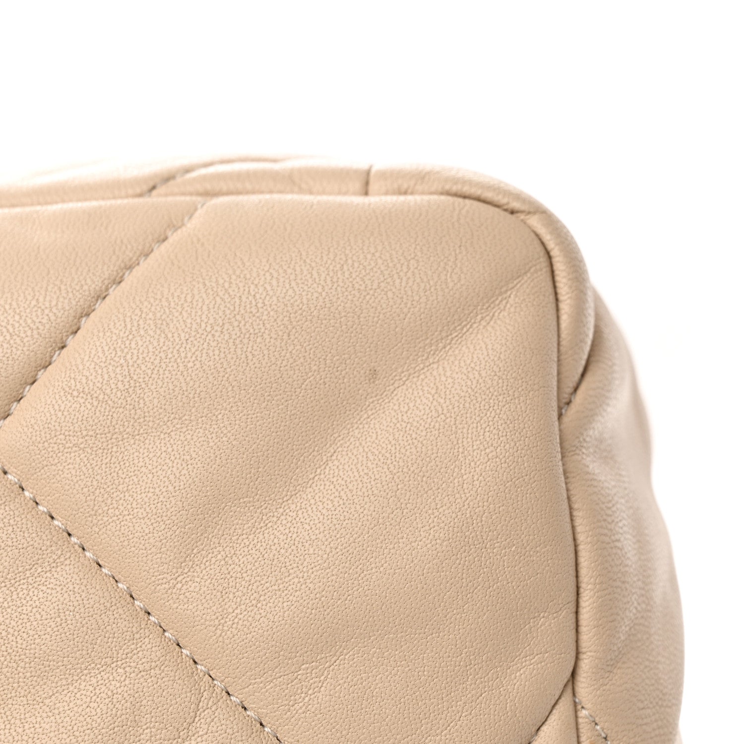 Chanel Lambskin Quilted Medium Chanel 19 Flap Beige 17 of 21