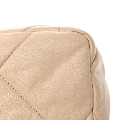 Chanel Lambskin Quilted Medium Chanel 19 Flap Beige 17 of 21