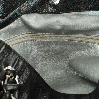 Chanel Glazed Caviar Modern Chain Tote Black 6 of 7