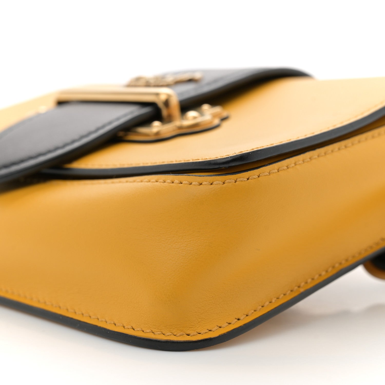 Prada Saffiano City Calf Cahier Belt Bag Soleil Black 10 of 12