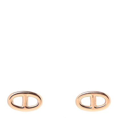 Hermes 18K Rose Gold TPM Farandole Stud Earrings 1 of 8