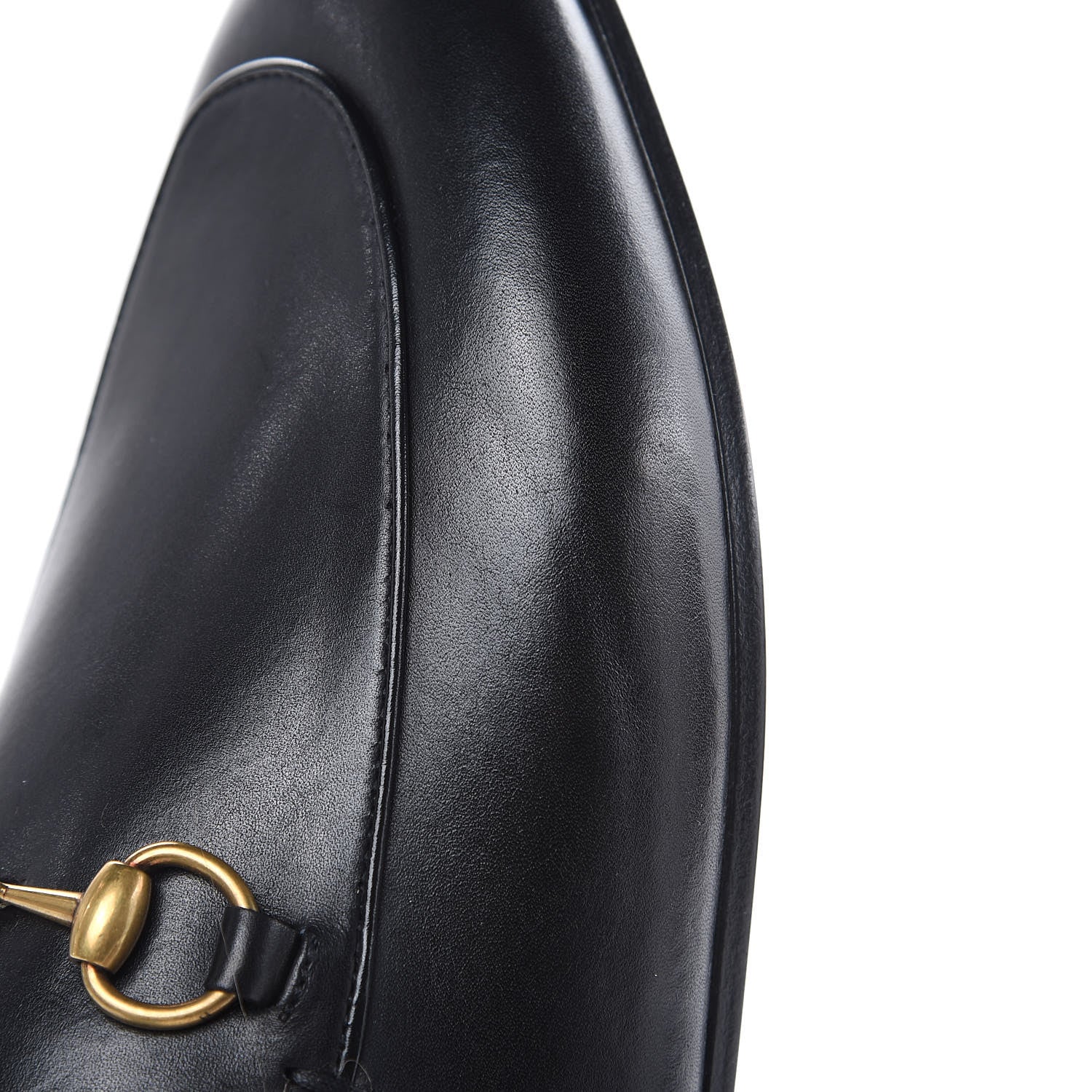 Gucci Calfskin Fur Womens Princetown Slippers 37.5 Black 8 of 9
