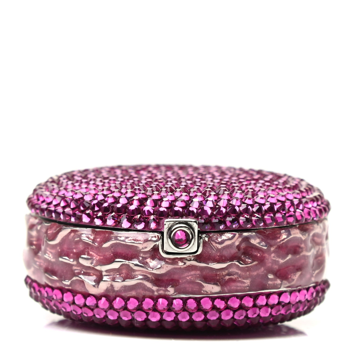 Judith Leiber Crystal French Macarons Minaudiere Pill Box Pink 1 of 6