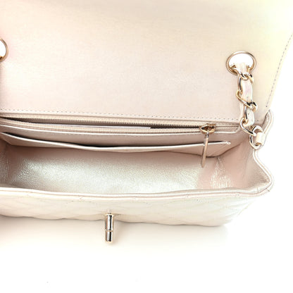Chanel Iridescent Lambskin Quilted Mini Rectangular Flap Ivory 5 of 9