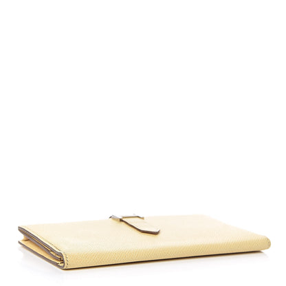 Hermes Epsom Bearn Gusset Wallet Jaune Poussin 4 of 7