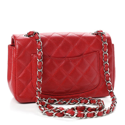 Chanel Caviar Quilted Mini Rectangular Flap Red 3 of 12
