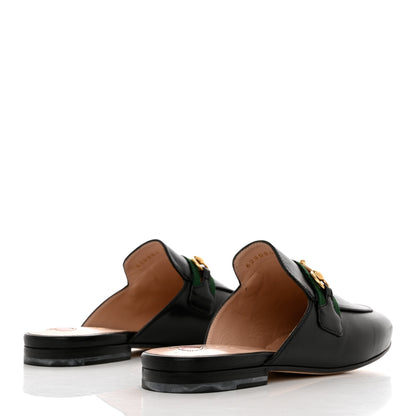 Gucci Malaga Kid Web Womens Princetown Slippers 38.5 Black 4 of 10